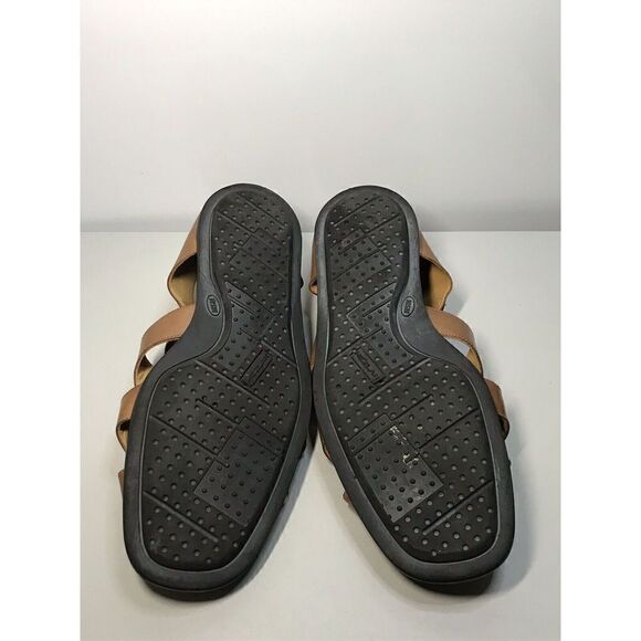 Mezlan Collins Brown Leather Adjustable Buckle Fisherman Sandals Shoes Men 10 US - Picture 10 of 11